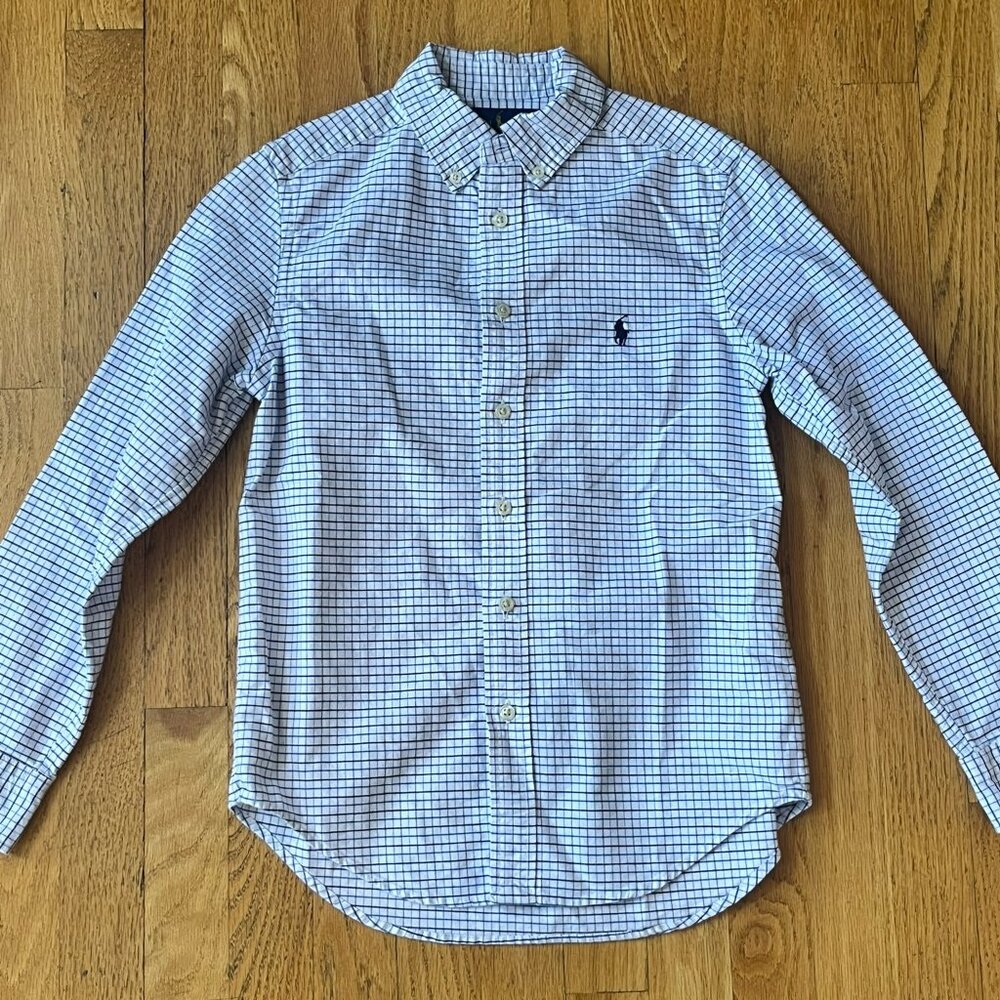 Boys Polo Button Down Shirt (Size 12)